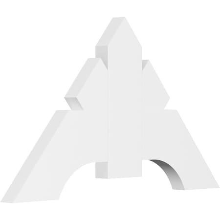 Ekena Millwork Vanguard Architectural Grade PVC Gable Bracket, 36"W x 21"H x 2"D x 6"F, 14/12 Pitch GBP036X21X0206VAN00